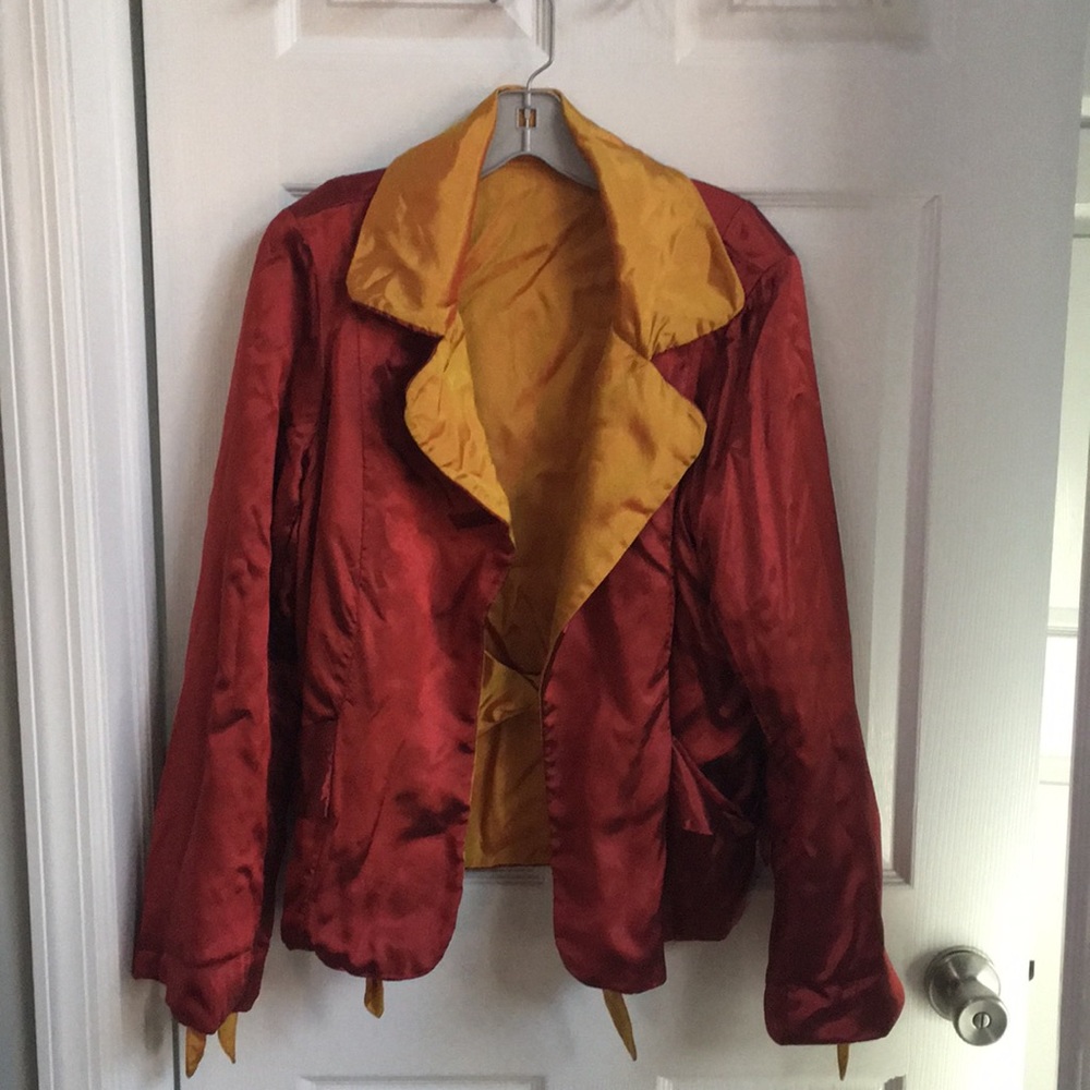 Reversible Silk Jacket - Size Large - image 3
